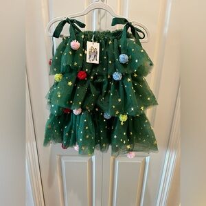 Lola And The Boys | Dresses | Lola The Boys Iridescent Emerald Bow Dress  Hot Pink Sz 8t | Poshmark